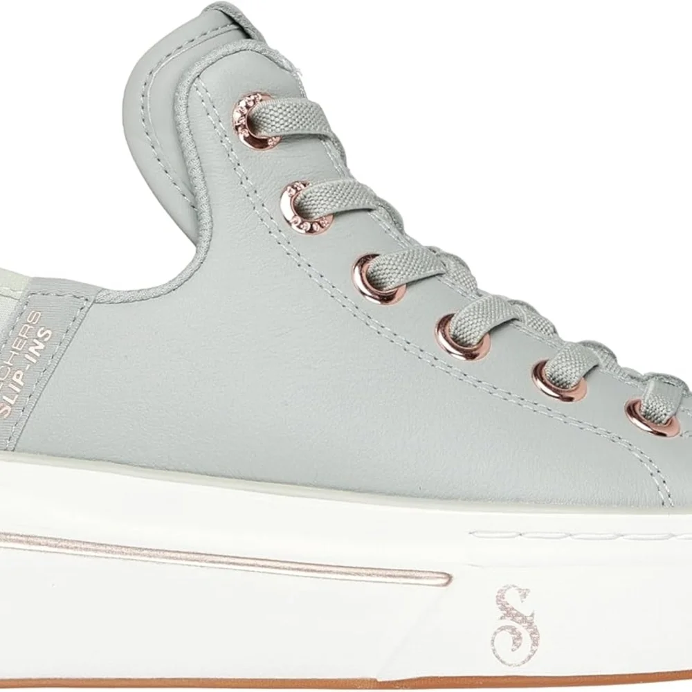 NWT! Skechers x Snoop Dogg Slip-Ins Sage Green Platform Sneakers ✨ Rose Gold • - Picture 7 of 8